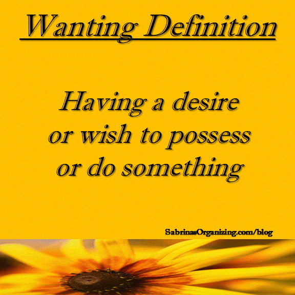 Wanting Definition