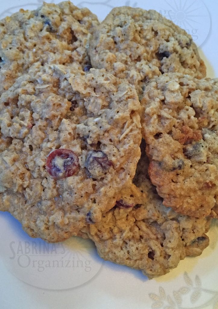Cranberry Coconut Oatmeal Cookies | Sabrina&amp;#39;s Organizing