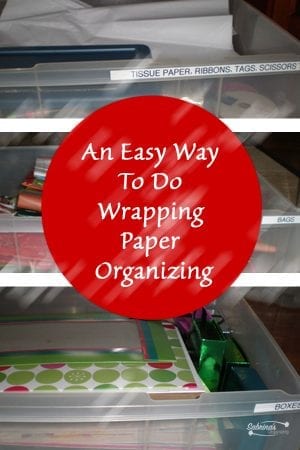 An Easy Way To Do Wrapping Paper Organizing