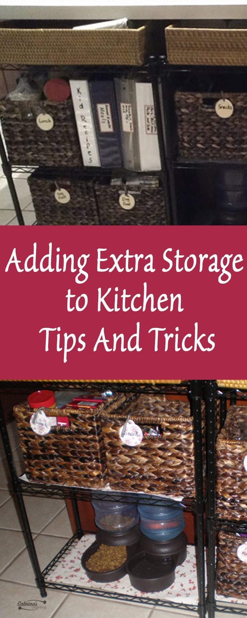 Adding Extra Storage to Kitchen Tips And Tricks Sabrinas Organizing