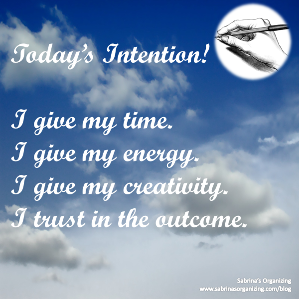 today intention image