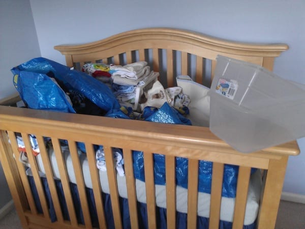 before baby crib