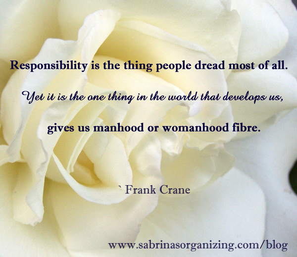 Responsibility by Frank Crane