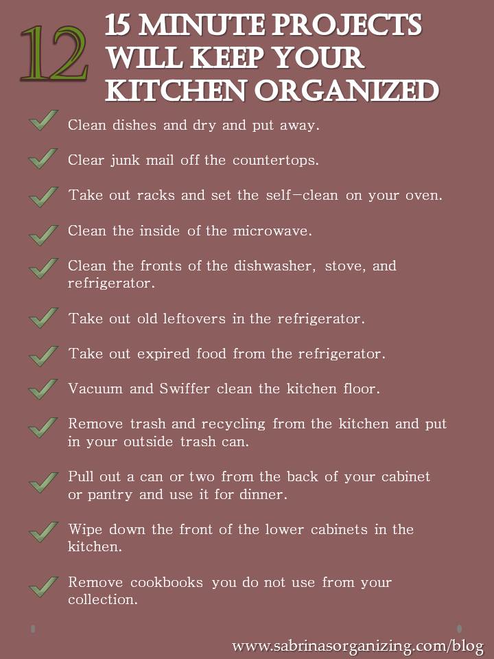 15 Minute Projects Will Keep Your Kitchen Organized