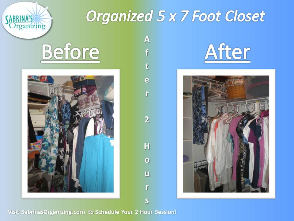 2014 Organized 5x7 foot closet
