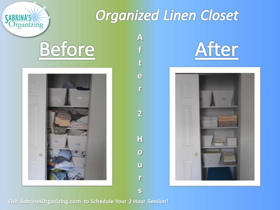2014 Organized Linen Closet