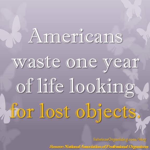 Americans waste one year of life looking for lost objects.