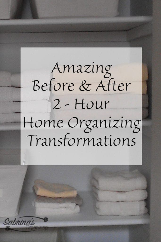 Amazing Before and After Organizing Transformations