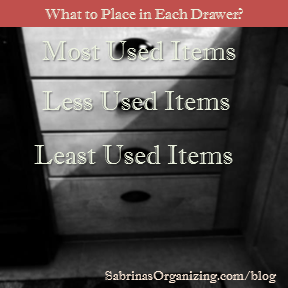 What to place in Each Drawer