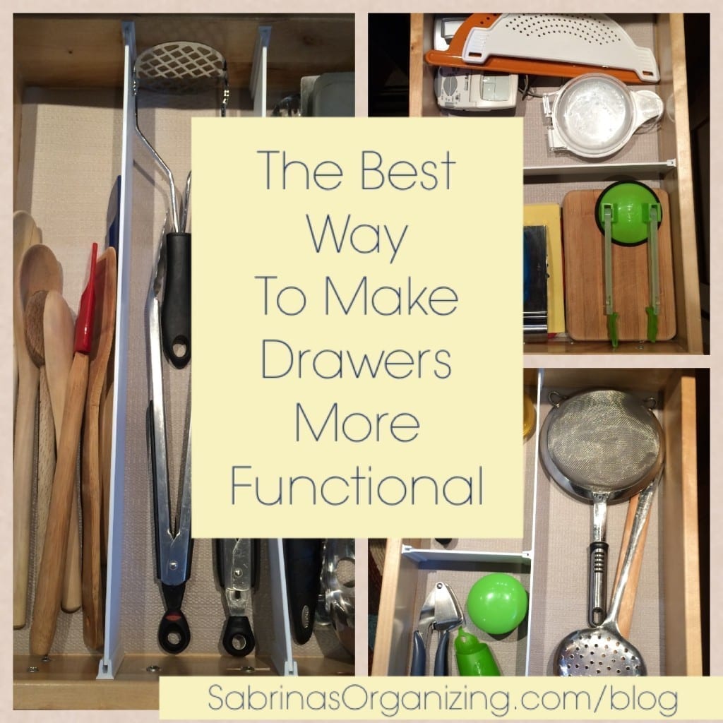 The Best way to make drawers more functional | Sabrina's Organizing #kitchen