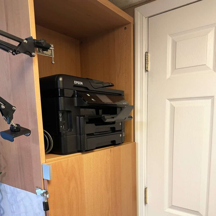 cabinet with printer in it square image
