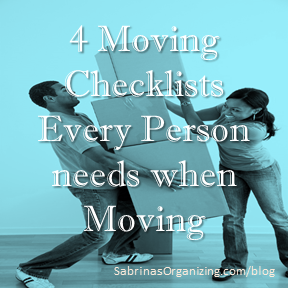 4 moving checklists every person needs when moving