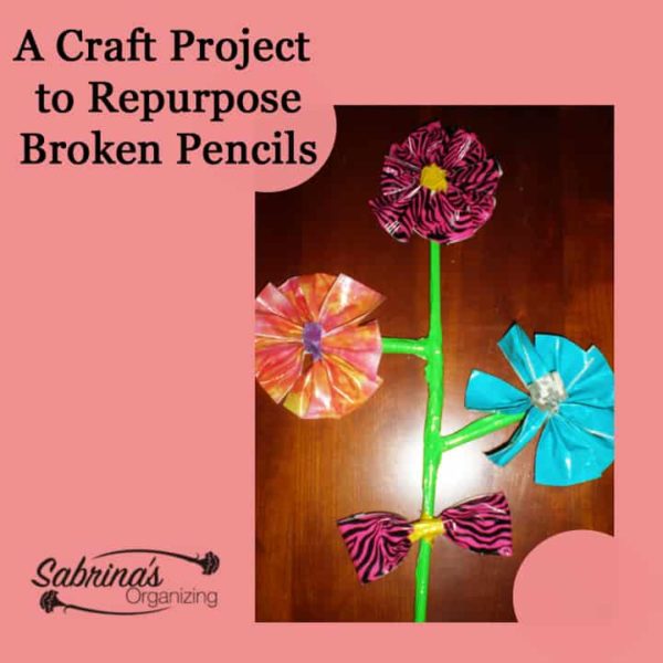 A Cute Craft Project to Repurpose Broken Pencils - square image