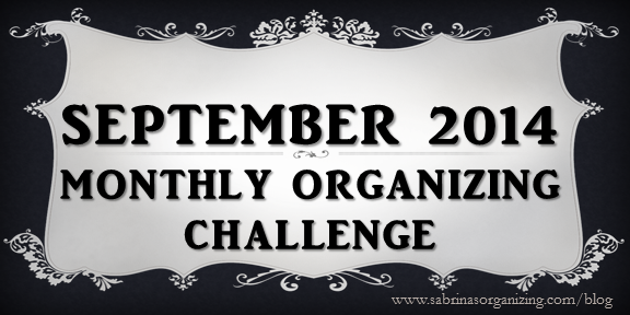 September Monthly Organizing Challenge