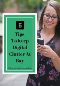 Six Tips To Keep Digital Clutter At Bay | Sabrina's Organizing #digital #clutter #tips