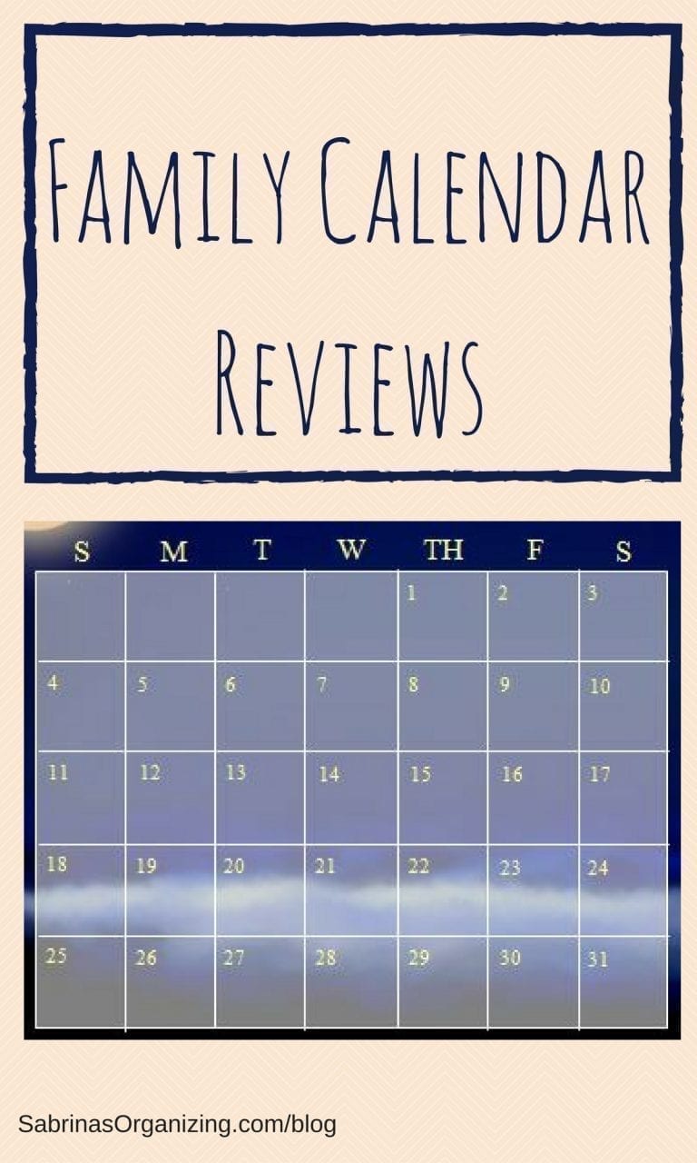 Family Calendar Reviews Sabrinas Organizing