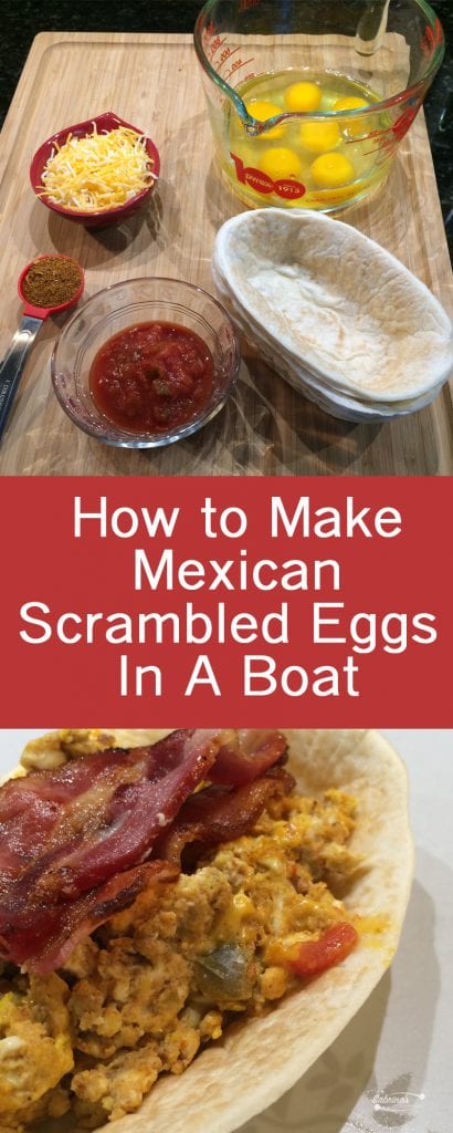 How to Make Mexican Scrambled Eggs In A Boat recipe