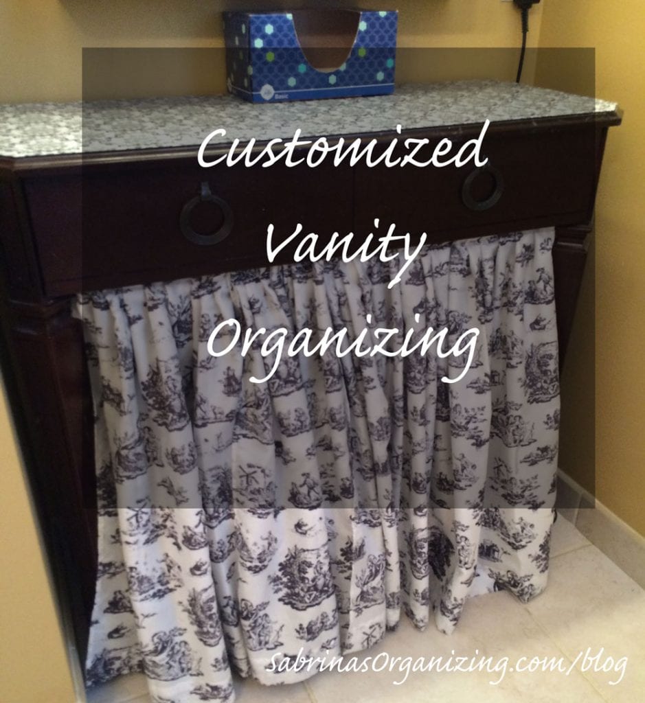 Customized Vanity Organizing