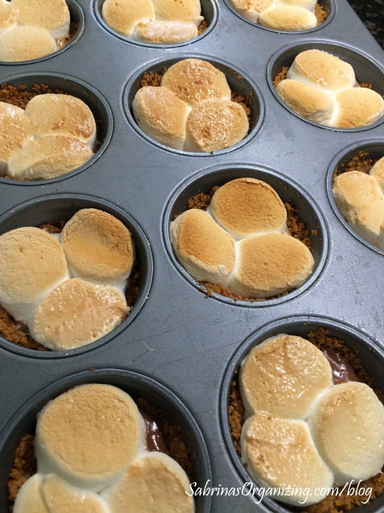 baked peanut butter smores cupcake