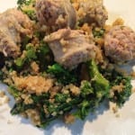 sausage and broccoli rabe with quinoa