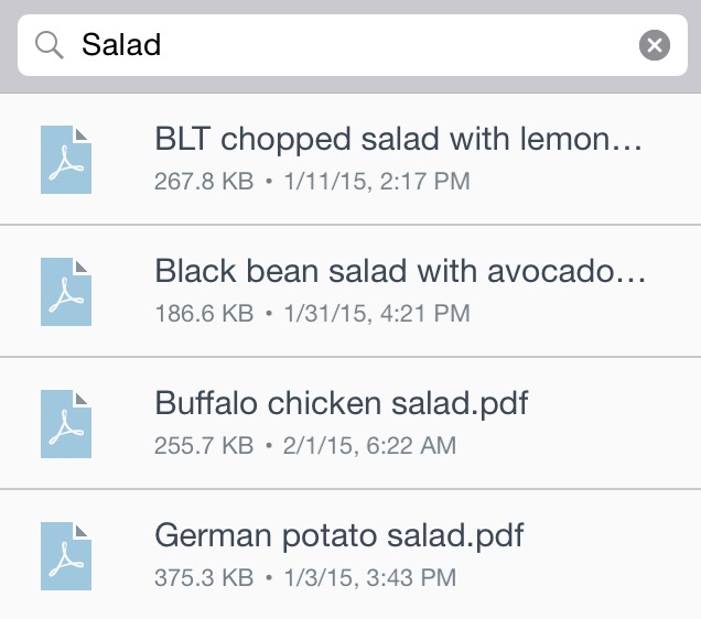 sorting salad