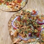 buffalo chicken flatbread pizzas