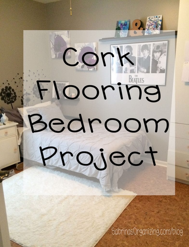 cork flooring bedroom project