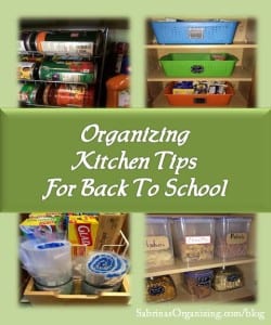 Organizing Kitchen Tips For Back To School