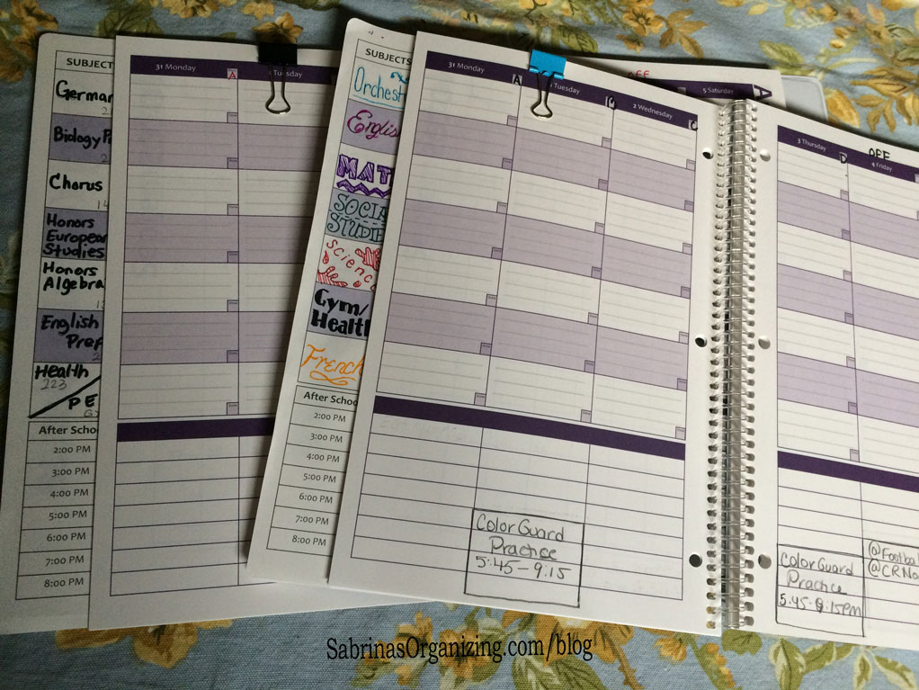 fill in all your firm dates that you know of for the first month before school starts