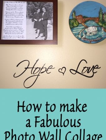 How to make a Fabulous Photo Wall Collage