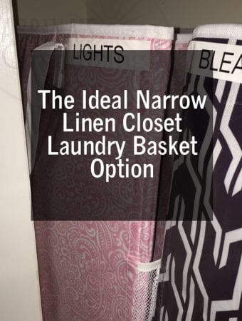 The Ideal Narrow Linen Closet Laundry Basket Option