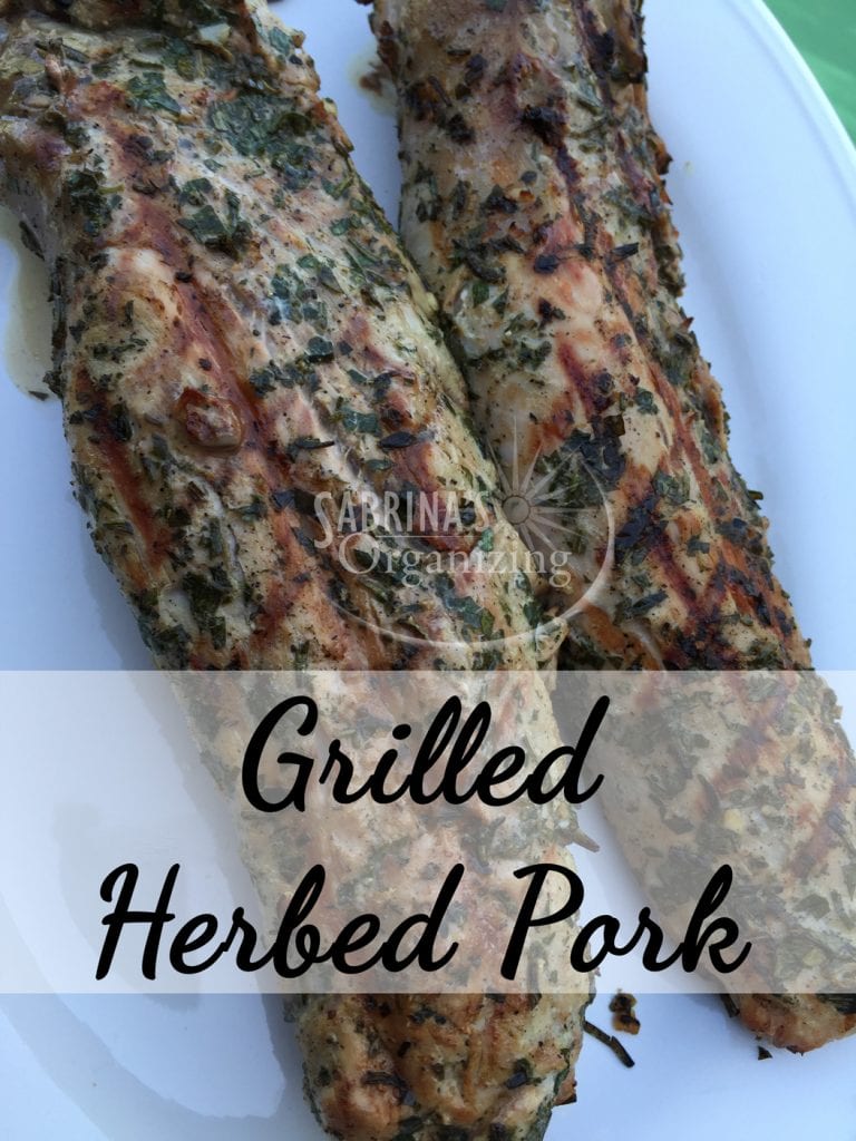 grilled herb pork tenderloin