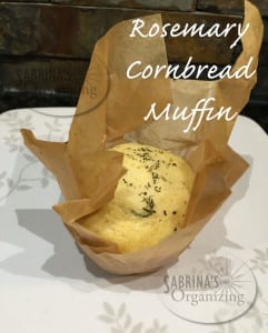 rosemary cornbread muffin