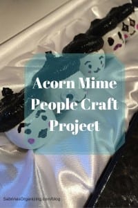 Acorn Mime People Craft Project | Sabrina's Organizing #craft #project #kids #acorn #mime #people