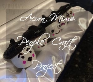 Acorn Mime People Craft Project