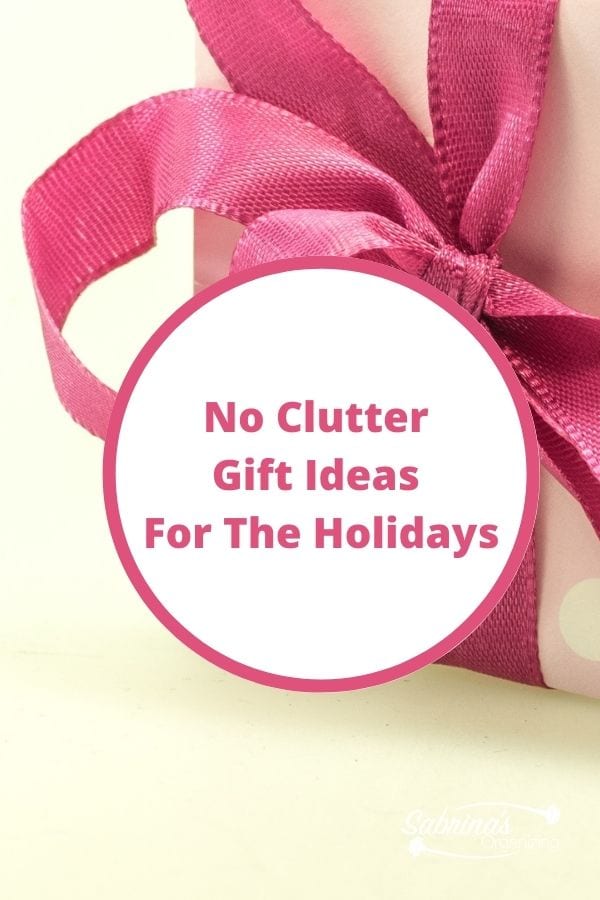 No clutter gift ideas for the holidays - featured image