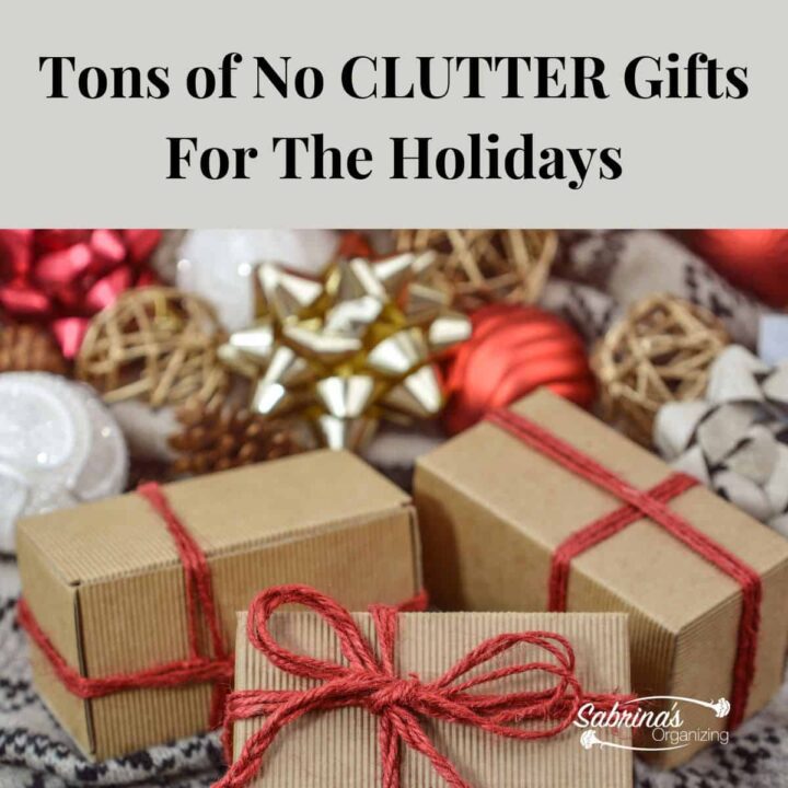 Tons of NO CLUTTER GIFTS for the Holidays square image
