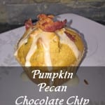 pumpkin pecan chocolate chip muffin