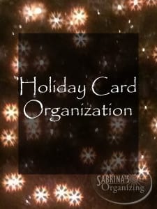 Holiday Card Organization