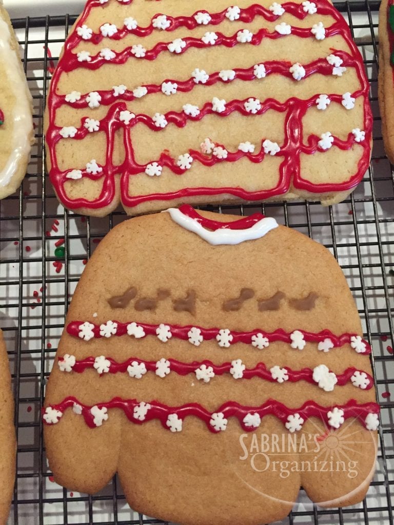 Ugly Sweater Cookie Fun - Sabrina's Organizing