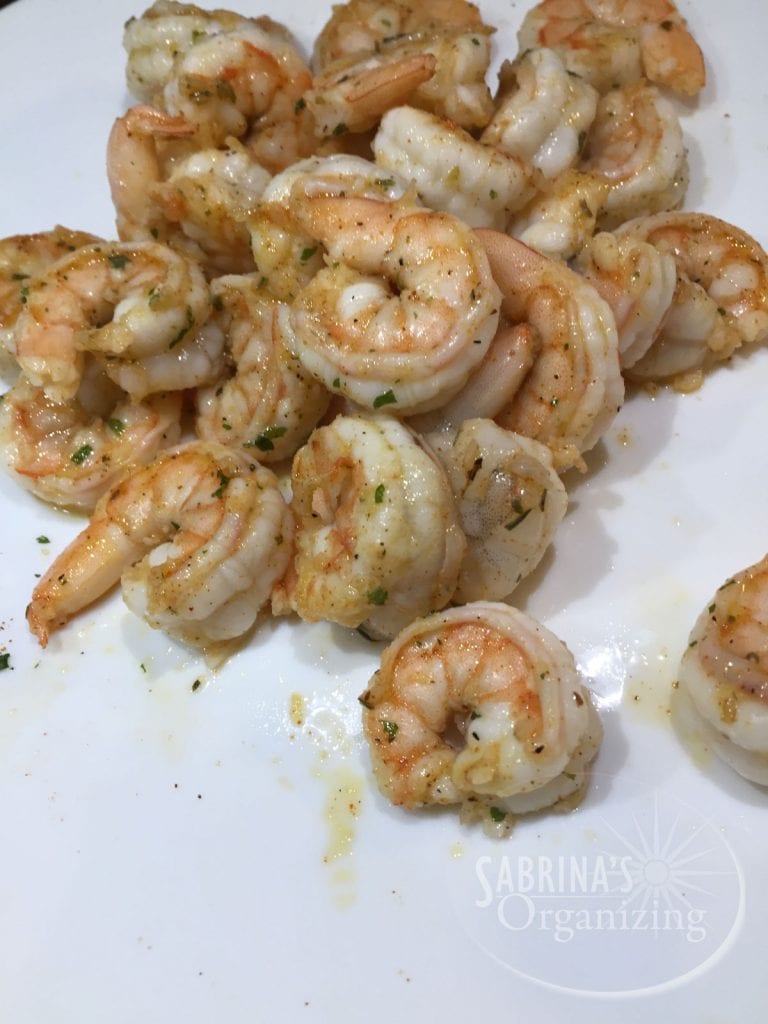 partially cooked shrimp | Sabrina's Organizing