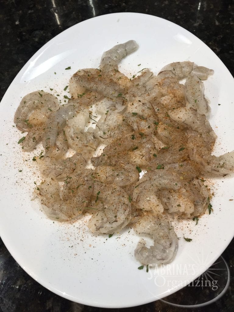 seasoned shrimp | Sabrina's Organizing