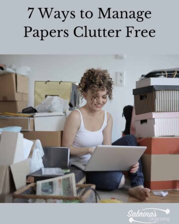 7 Ways to Manage Papers Clutter Free - featured image