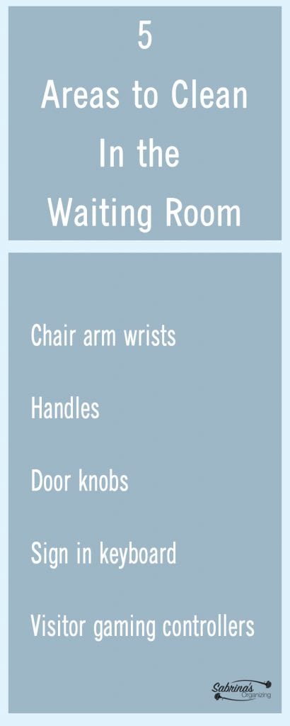 areas to clean in the waiting room