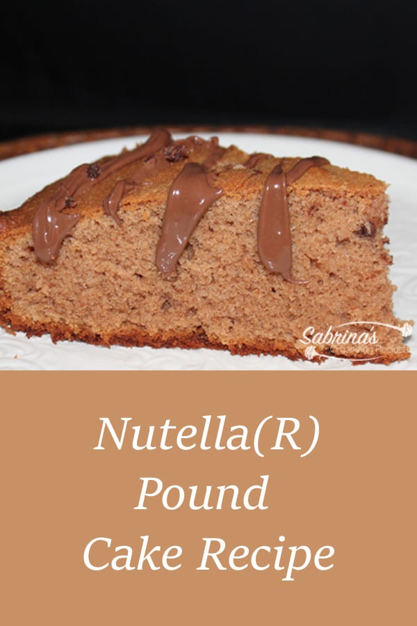 Nutella Pound Cake Recipe - featured image