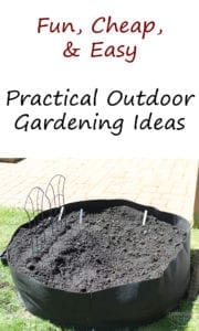 Fun Cheap and Easy Practical Outdoor Gardening Ideas