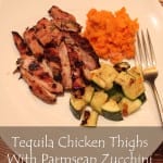 Tequila Chicken Thighs zucchini and Sweet Potato recipes