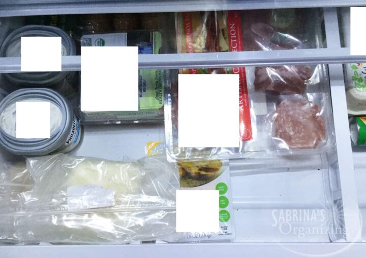 BEFORE deli drawer in refrigerator