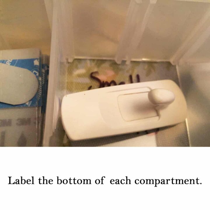 Label the Bottom of each compartment