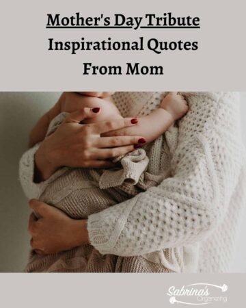 Mother's Day Tribute - Inspirational Quotes from Mom - Featured image